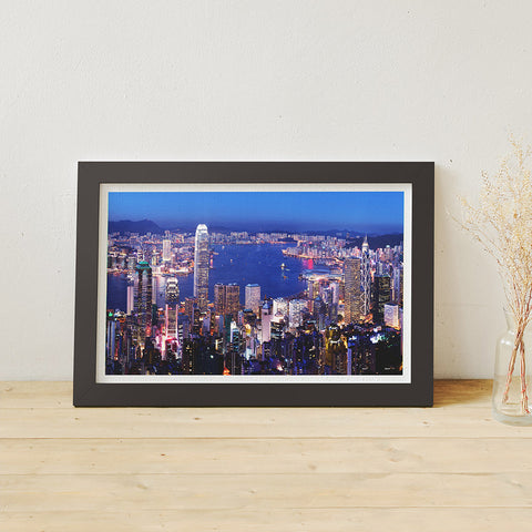 Pintoo H2089 Aerial view of Hong Kong Victoria Harbor at night - 1000 Piece Jigsaw Puzzle