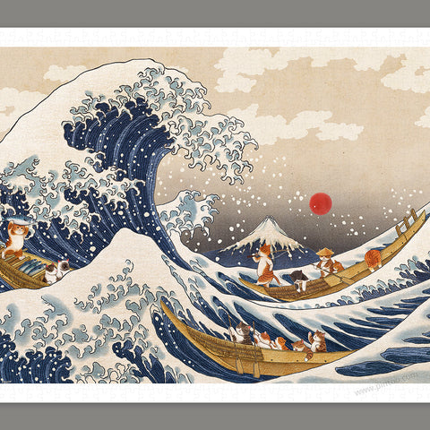 Pintoo H3181 Cats Wave by Nyangsongi - 1000 Piece Jigsaw Puzzle