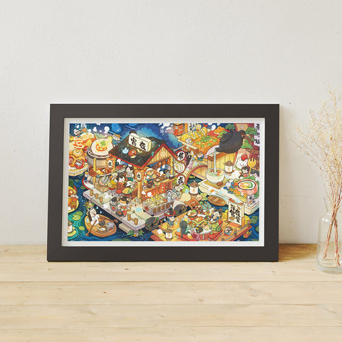 Pintoo H3206 Delicious Monogatari - Night - 1000 Piece Jigsaw Puzzle by Peiji