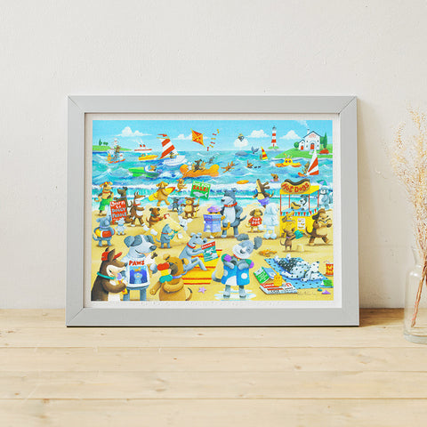 Pintoo H3275 Dogs Beach by Peter Adderley - 1200 Piece Jigsaw Puzzle