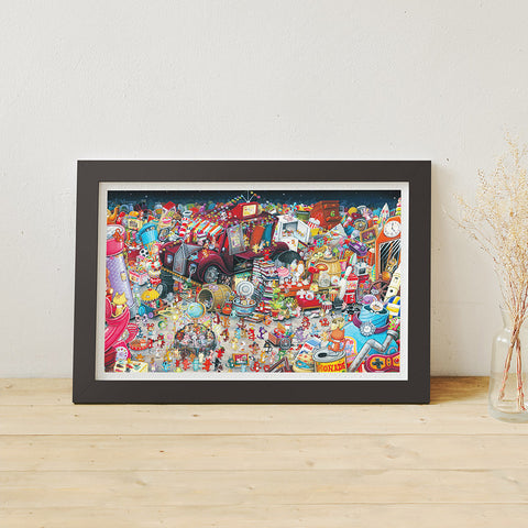 Pintoo H3447 Beach party rainbow scene - 1000 Piece Jigsaw Puzzle by Peter Adderley