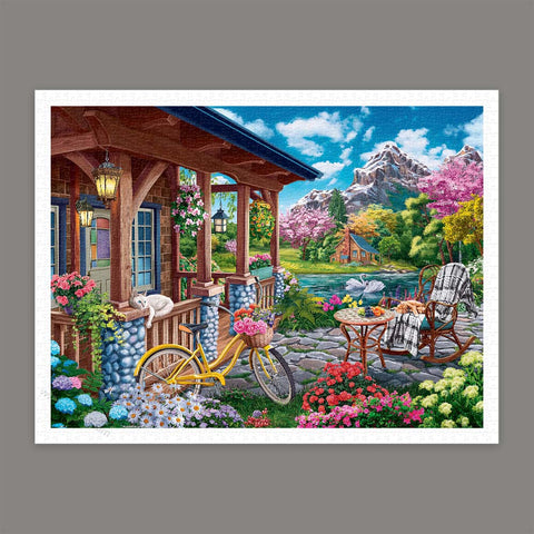 Pintoo H3518 Colourful Lake House by Image World - 1200 Piece Jigsaw Puzzle