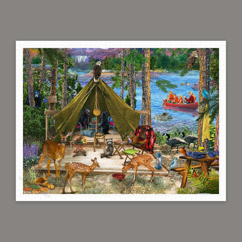 Pintoo H3567 Friends and Family - 1200 Piece Jigsaw Puzzle by Bigelow Illustrations