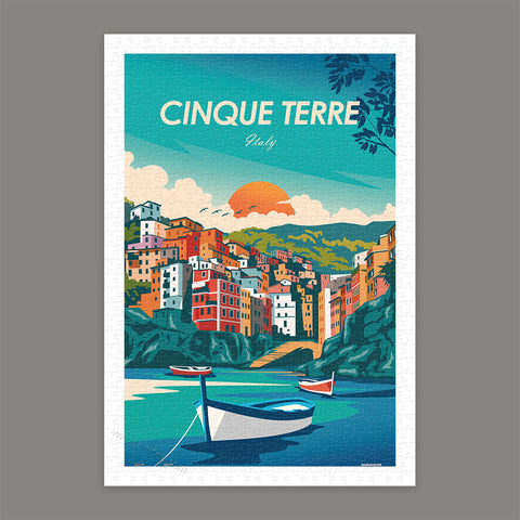 Pintoo H3572 World Travel - Cinque Terre - 600 Piece Jigsaw Puzzle by Studio Inception