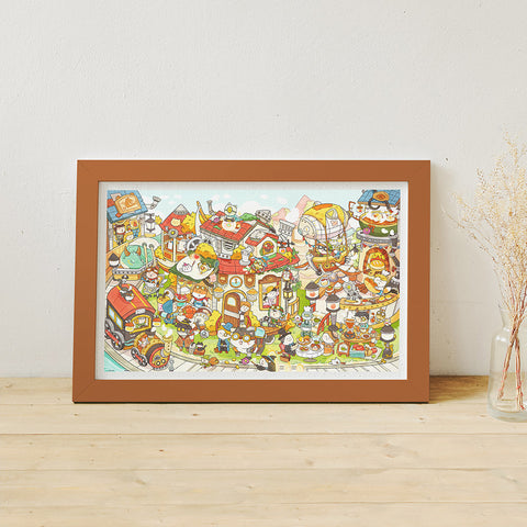 Pintoo H3591 Overground Town of Steam - 1000 Piece Jigsaw Puzzle by Peiji