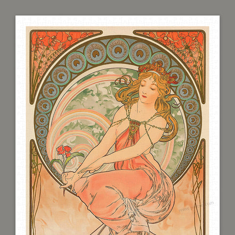 Pintoo H3618 The Arts by Alphonse Mucha - Painting - 1000 Piece Jigsaw Puzzle