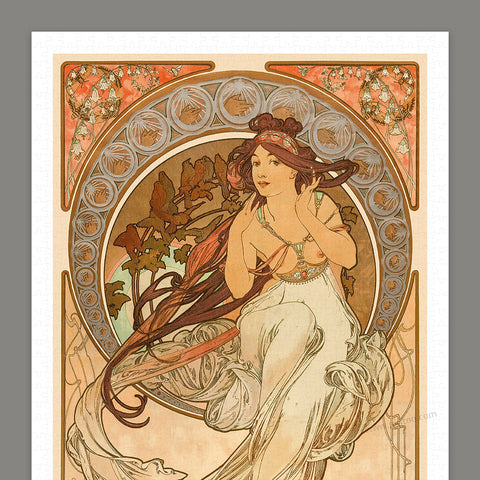 Pintoo H3619 The Arts by Alphonse Mucha - Music - 1000 Piece Jigsaw Puzzle