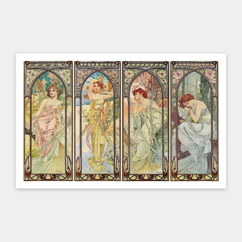 Pintoo H3641 The Times of the Day by Alphonse Mucha - 1000 Piece Jigsaw Puzzle