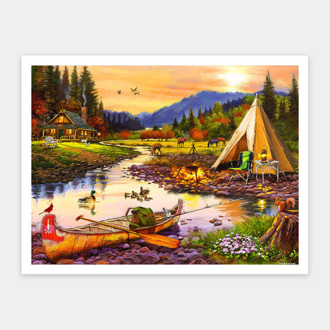 Pintoo H3665 Golden Haven Camp by The Macneil Studio - 1200 Piece Jigsaw Puzzle