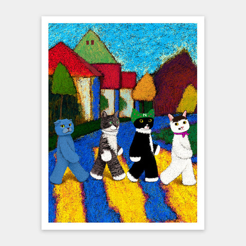 Pintoo H4051 The Catles - Fab Four - 1200 Piece Jigsaw Puzzle by Niuniu in Famous Paintings