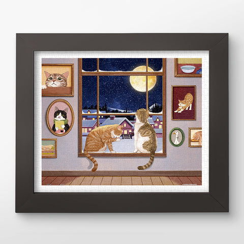 Pintoo H4085 The Full Moon and Cats - 500 Piece Jigsaw Puzzle by Myowntime