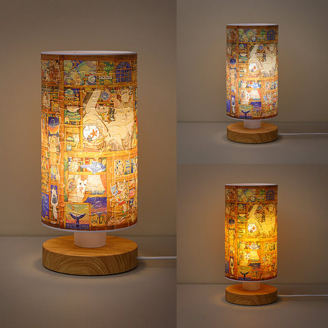 Pintoo JB1001 Cat's Shop - Puzzle Table Lamp Jigsaw Puzzle by Cotton Lion