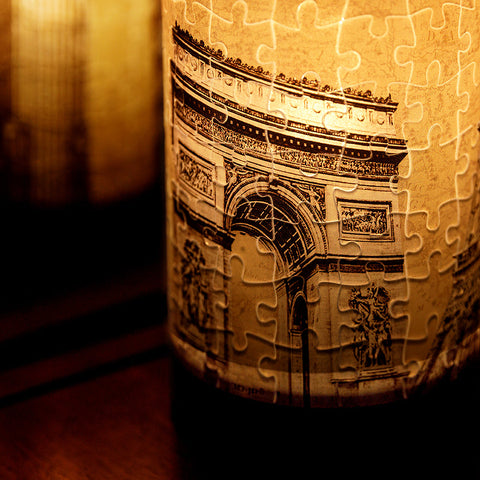 Pintoo JB1003 European Architecture - Puzzle Table Lamp Jigsaw Puzzle