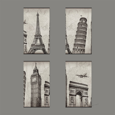 Pintoo JB1003 European Architecture - Puzzle Table Lamp Jigsaw Puzzle