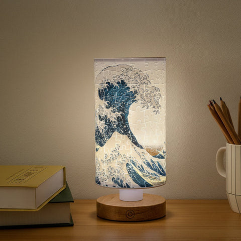 Pintoo JB1008 The Great Wave of Kanagawa - Puzzle Table Lamp Jigsaw Puzzle by Hokusai