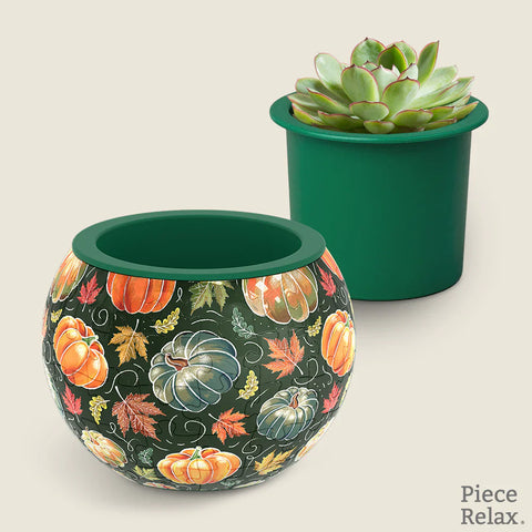 Pintoo K1107 Hello Pumpkin Season - Flower Pot Jigsaw Puzzle