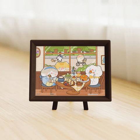 Pintoo Q1315 Afternoon Tea Date - 80 Piece XS Jigsaw Puzzle by Chen Chen