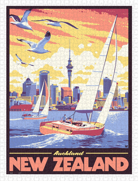 Auckland, New Zealand - 1200 Piece Jigsaw Puzzle