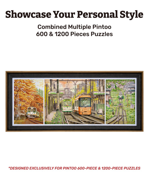 2400P Chestnut Professional Jigsaw Puzzle Frame
