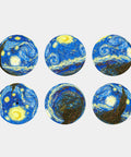Pintoo A3081 The Starry Night, June 1889 - Puzzle Keychain Jigsaw Puzzle by Vincent van Gogh