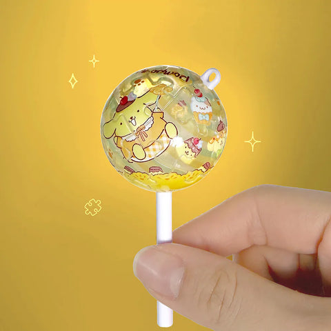 Pintoo - Pompompurin Series - Pudding Flavor - Lollipop Puzzle Keychain [A4009]
