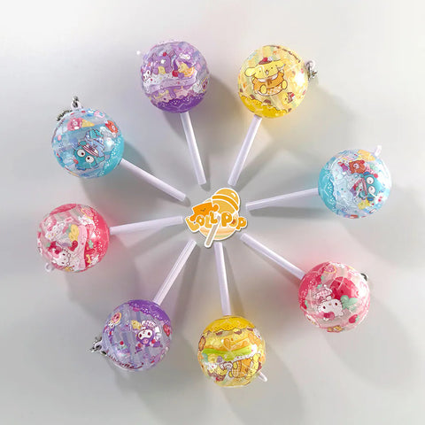 Pintoo - Pompompurin Series - Pudding Flavor - Lollipop Puzzle Keychain [A4009]