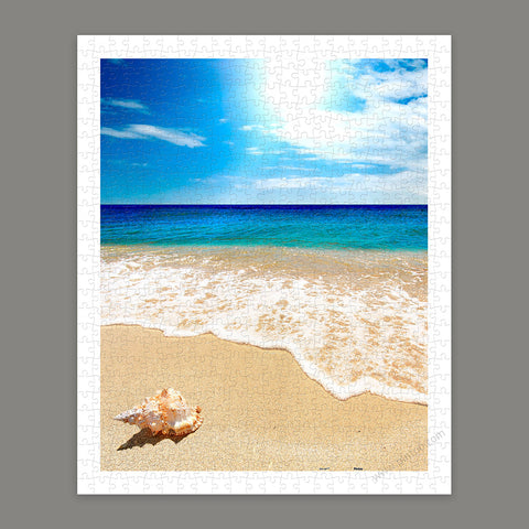 Pintoo H1335 Seashell on the Beach - 500 Piece Jigsaw Puzzle