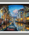 Detailed view of Venetian canal jigsaw puzzle.