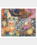 Pintoo H2345 Little Witch Cat - 500 Piece Jigsaw Puzzle by Cotton Lion