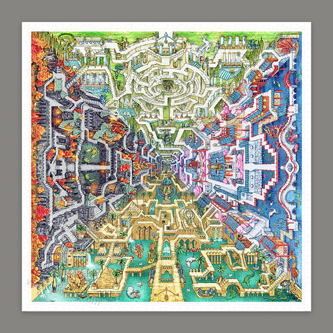 Myth Maze - 1600 Piece Jigsaw Puzzle