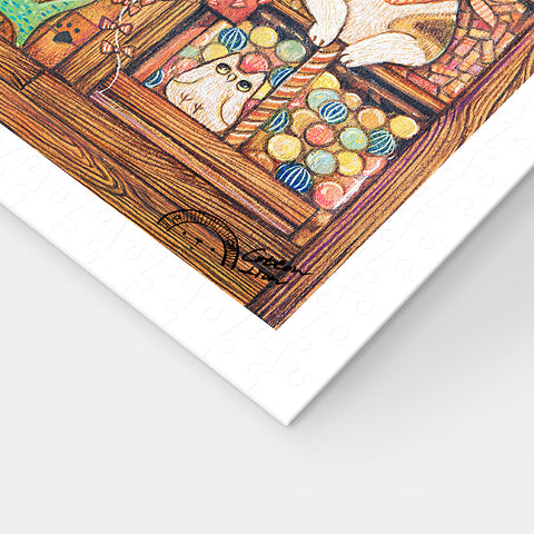 Pintoo H2428 Rhino's Shop by Cotton Lion - 600 Piece Jigsaw Puzzle