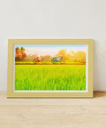 Pintoo H2648 Bicycle Trip Collection - Sun-kissed Green Fields - 1000 Piece Jigsaw Puzzle