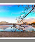 Pintoo H2649 Bicycle Trip Collection - Bicycle by the Serene Lake - 1000 Piece Jigsaw Puzzle