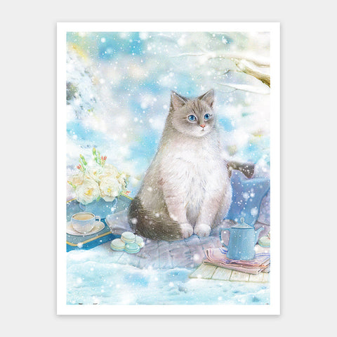 Pintoo H2850 A Snow Cat by Jina - 1200 Piece Jigsaw Puzzle