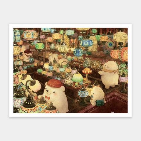 Pintoo H3115 The Mosaic Lamp Shop - 1200 Piece Jigsaw Puzzle by ちっぷ