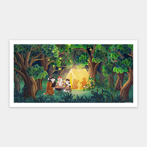 Pintoo H3180 Camping Holiday - 800 Piece Jigsaw Puzzle by Nyangsongi