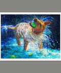 Pintoo H3211 Shaking Yellow Lab by Iris Scott - 1200 Piece Jigsaw Puzzle