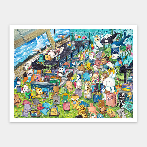 Pintoo H3268 Let's Go Abroad - 1200 Piece Jigsaw Puzzle by MiniHan