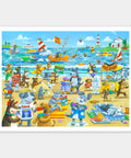 Pintoo H3275 Dogs Beach by Peter Adderley - 1200 Piece Jigsaw Puzzle