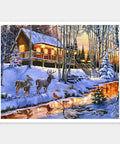 Pintoo H3395 Winter in the Woods by The Macneil Studio - 2000 Piece Jigsaw Puzzle