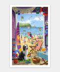 Pintoo H3441 Summer Beach Hut Door by Sarah Adams - 1000 Piece Jigsaw Puzzle
