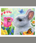 Pintoo H3444 Little Friend in the Tulips by Bridget Voth - 500 Piece Jigsaw Puzzle