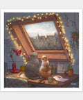Pintoo H3455 Raining Window by  Limduey - Kitten's Life Routine - 900 Piece Jigsaw Puzzle