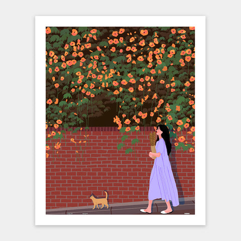 Pintoo H3514 Walk with a Cat by CHEROK - 500 Piece Jigsaw Puzzle