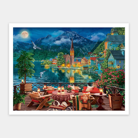Pintoo H3519 Evening by the Lake in Hallstatt by Image World - 1200 Piece Jigsaw Puzzle