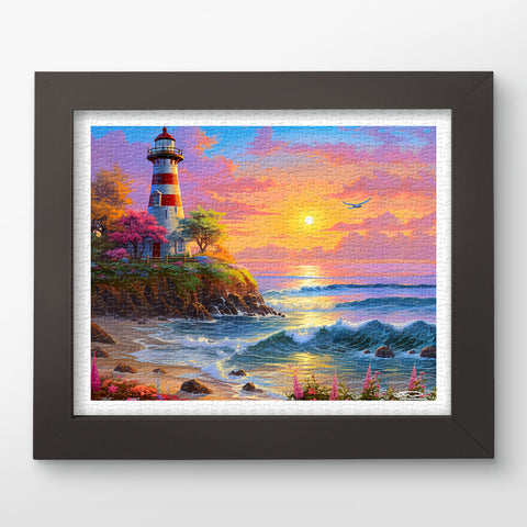 Pintoo H3521 Lighthouse on Tropical Island by Stewart - 500 Piece Jigsaw Puzzle