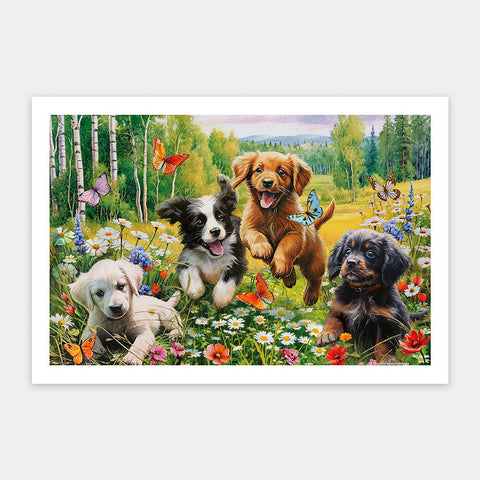 Pintoo H3550 Funny Puppies by Image World - 600 Piece Jigsaw Puzzle