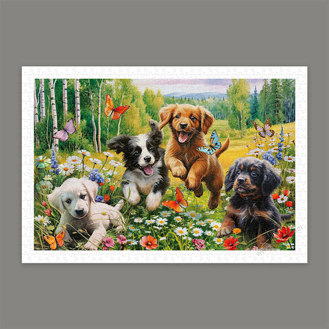 Pintoo H3550 Funny Puppies by Image World - 600 Piece Jigsaw Puzzle