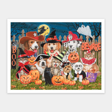 Pintoo H3612 Halloween Mischief-Makers - 1200 Piece Jigsaw Puzzle by William Vanderdasson