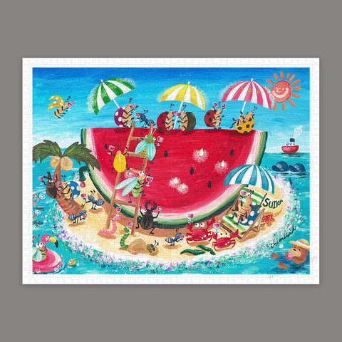 Pintoo H3615 Watermelon Party by Chimura Mayu - 1200 Piece Jigsaw Puzzle